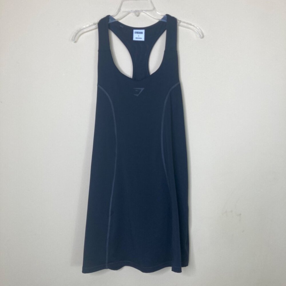 Gymshark Unitard with Skirt Bodysuit B4A9Q Large Black with Inner Pockets